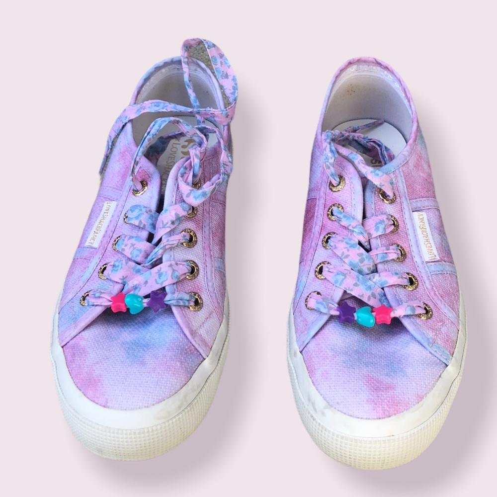 Superga sneakers pink tie dye